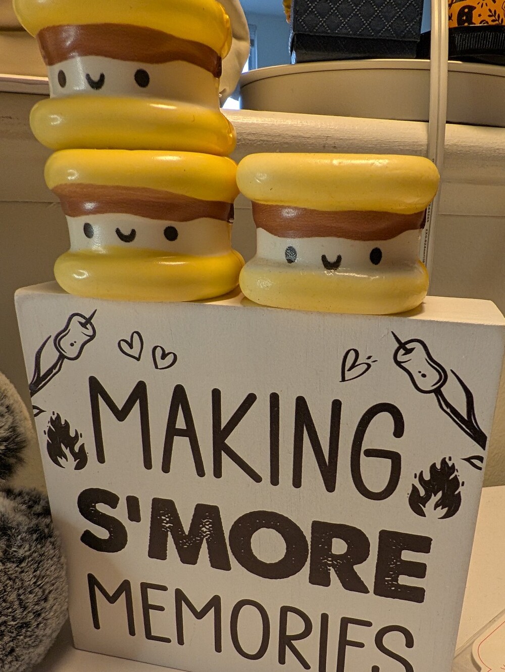 S'mores Decor Sign Making S'more Memories With Squishy Marshmallows